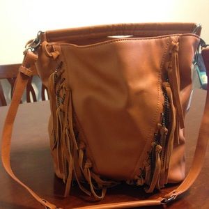 New Dolce Vita cognac hand bag